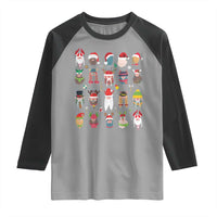 Funny Christmas Viking Raglan Shirt Nordic Cute Viking Warriors - Wonder Print Shop