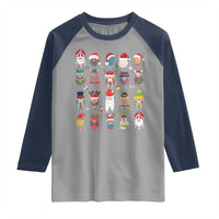 Funny Christmas Viking Raglan Shirt Nordic Cute Viking Warriors - Wonder Print Shop