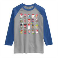 Funny Christmas Viking Raglan Shirt Nordic Cute Viking Warriors - Wonder Print Shop
