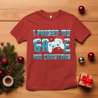 Funny Christmas Gamers T Shirt I Paused My Game For Christmas Snowy Santa Hat - Wonder Print Shop