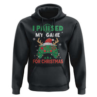 Funny Christmas Gamers Hoodie I Paused My Game For Christmas Santa Hat