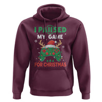 Funny Christmas Gamers Hoodie I Paused My Game For Christmas Santa Hat