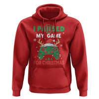 Funny Christmas Gamers Hoodie I Paused My Game For Christmas Santa Hat
