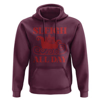 Funny Christmas Hoodie Sleigh All Day Xmas Santa's Sleigh