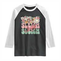 Sleigh Girl Sleigh Raglan Shirt Christmas Retro Groove Slay Girl - Wonder Print Shop