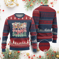 Sleigh Girl Sleigh Ugly Christmas Sweater Xmas Retro Groove Slay Girl - Wonder Print Shop