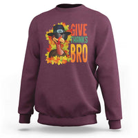 Funny Thanksgiving Turkey Sweatshirt Give Thanks Bro Fall Season - Wonder Print Shop
