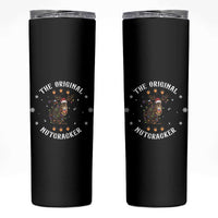 Funny Christmas Squirrel Skinny Tumbler The Original Nutcracker Snowflake Xmas Neon Light - Wonder Print Shop