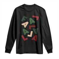 Funny Fa La La 8 Christmas Carol Holiday Long Sleeve Shirt