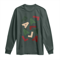 Funny Fa La La 8 Christmas Carol Holiday Long Sleeve Shirt