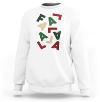 Funny Fa La La 8 Christmas Carol Holiday Sweatshirt - Wonder Print Shop