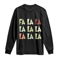 Funny Fa La La 8 Christmas Carol Song Holiday Long Sleeve Shirt