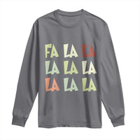 Funny Fa La La 8 Christmas Carol Song Holiday Long Sleeve Shirt