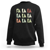 Funny Fa La La 8 Christmas Carol Song Holiday Sweatshirt - Wonder Print Shop