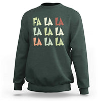 Funny Fa La La 8 Christmas Carol Song Holiday Sweatshirt - Wonder Print Shop