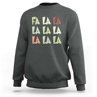 Funny Fa La La 8 Christmas Carol Song Holiday Sweatshirt - Wonder Print Shop