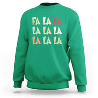 Funny Fa La La 8 Christmas Carol Song Holiday Sweatshirt - Wonder Print Shop