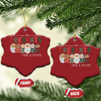 Funny Xmas Labor And Delivery Nurse Christmas Ornament We Wrap The Cutest Presents L&D Nurse - Wonder Print Shop