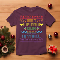 Funny LGBT Christmas T Shirt Don't We Now Our Gay Apparel Rainbow Unicorn - Wonder Print Shop