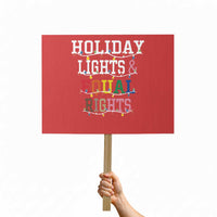 Funny Feminist LGBT Christmas Protest Sign Holiday Lights And Equal Rights Led Lights - Wonder Print Shop