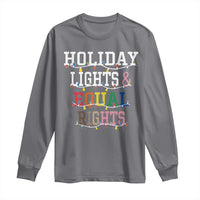 Funny Feminist LGBT Christmas Long Sleeve Shirt Holiday Lights And Equal Rights Led Lights