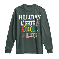Funny Feminist LGBT Christmas Long Sleeve Shirt Holiday Lights And Equal Rights Led Lights