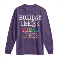Funny Feminist LGBT Christmas Long Sleeve Shirt Holiday Lights And Equal Rights Led Lights