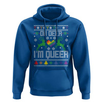 Funny LGBT Christmas Hoodie Oh Deer I'm Queer Rainbow LGBT Flag