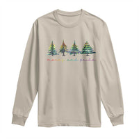 Funny Christmas LGBT Long Sleeve Shirt Merry And Pride Rainbow Xmas Tree