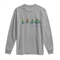 Funny Christmas LGBT Long Sleeve Shirt Merry And Pride Rainbow Xmas Tree