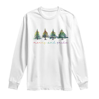 Funny Christmas LGBT Long Sleeve Shirt Merry And Pride Rainbow Xmas Tree