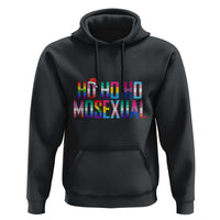Funny LGBTQ Christmas Hoodie Ho Ho Ho Mosexual LGBT Flag