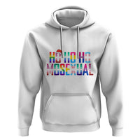 Funny LGBTQ Christmas Hoodie Ho Ho Ho Mosexual LGBT Flag