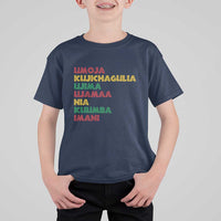 Seven Principles Of Kwanzaa African Nguzo Saba T Shirt For Kid - Wonder Print Shop