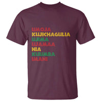 Seven Principles Of Kwanzaa African Nguzo Saba T Shirt - Wonder Print Shop