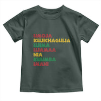 Seven Principles Of Kwanzaa African Nguzo Saba Toddler T Shirt