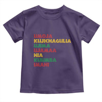 Seven Principles Of Kwanzaa African Nguzo Saba Toddler T Shirt