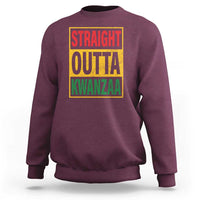 Funny Straight Outta Kwanzaa African American Heritage Sweatshirt - Wonder Print Shop