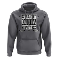 Funny Ice Hockey Hoodie Straight Outta The Penalty Box Vintage Ice Hockey Sticks