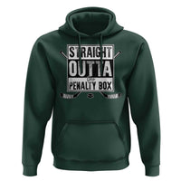 Funny Ice Hockey Hoodie Straight Outta The Penalty Box Vintage Ice Hockey Sticks