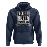 Funny Ice Hockey Hoodie Straight Outta The Penalty Box Vintage Ice Hockey Sticks