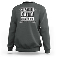 Funny Ice Hockey Sweatshirt Straight Outta The Penalty Box Vintage Ice Hockey Sticks - Wonder Print Shop