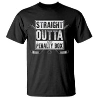 Funny Ice Hockey T Shirt Straight Outta The Penalty Box Vintage Ice Hockey Sticks - Wonder Print Shop