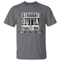 Funny Ice Hockey T Shirt Straight Outta The Penalty Box Vintage Ice Hockey Sticks - Wonder Print Shop