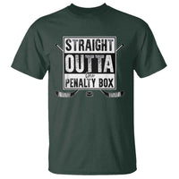 Funny Ice Hockey T Shirt Straight Outta The Penalty Box Vintage Ice Hockey Sticks - Wonder Print Shop