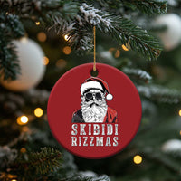 Funny Xmas Santa Christmas Ornament Skibidi Rizzmas Cool Charisma Rizz Santa Claus - Wonder Print Shop