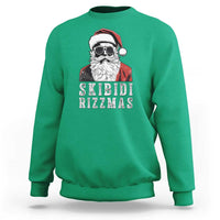 Funny Christmas Santa Sweatshirt Skibidi Rizzmas Cool Charisma Rizz Santa Claus - Wonder Print Shop