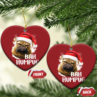Funny Xmas Pug Dog Christmas Ornament Bah Humpug Humbug Cute Pet - Wonder Print Shop