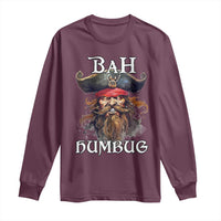 Funny Bah Humbug Christmas Pirate Long Sleeve Shirt