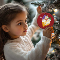 Funny Xmas Retro Cajun Louisiana Santa Christmas Ornament Better Not Boude' New Orleans Saint Symbol - Wonder Print Shop